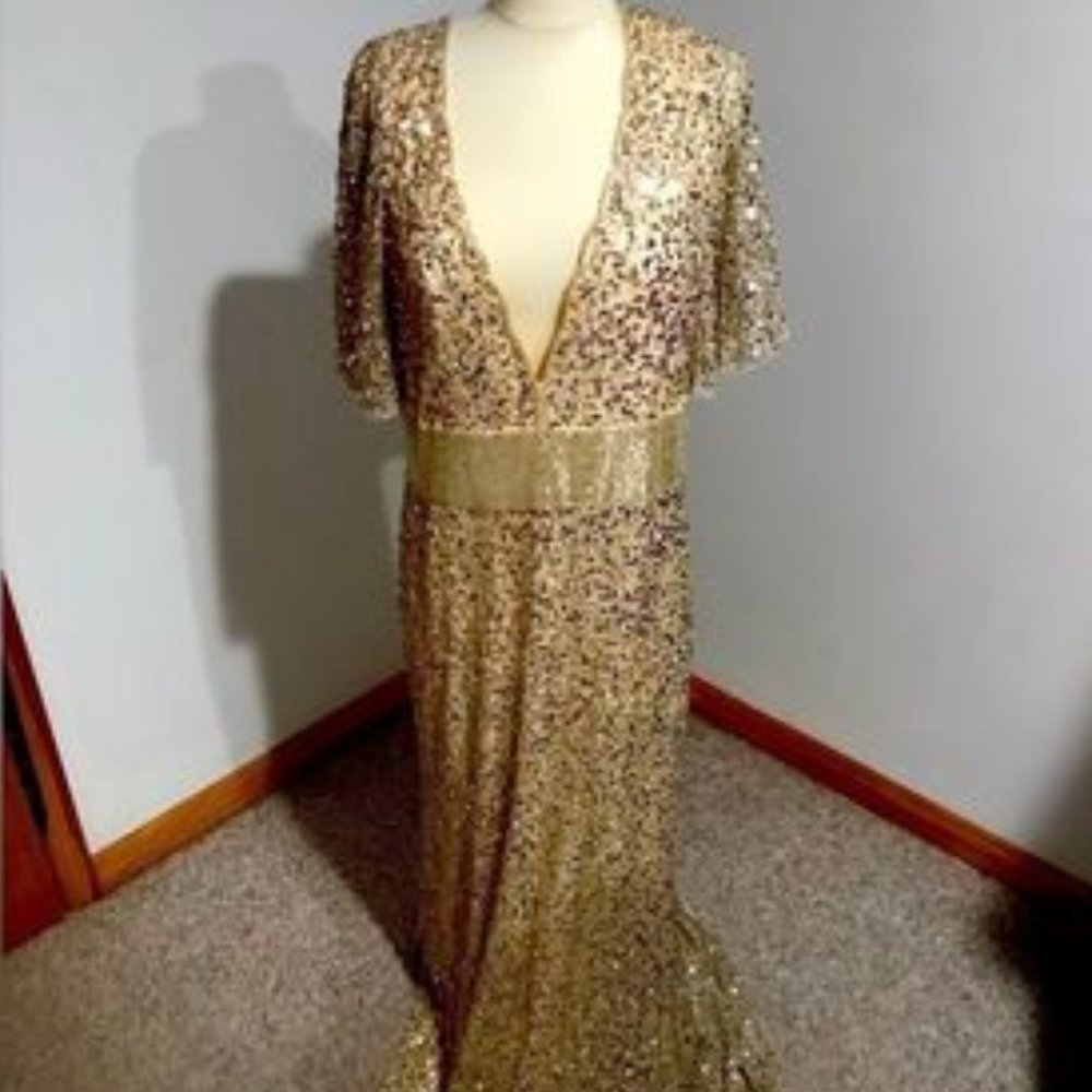 Mac Duggal Sequin Dress size 14